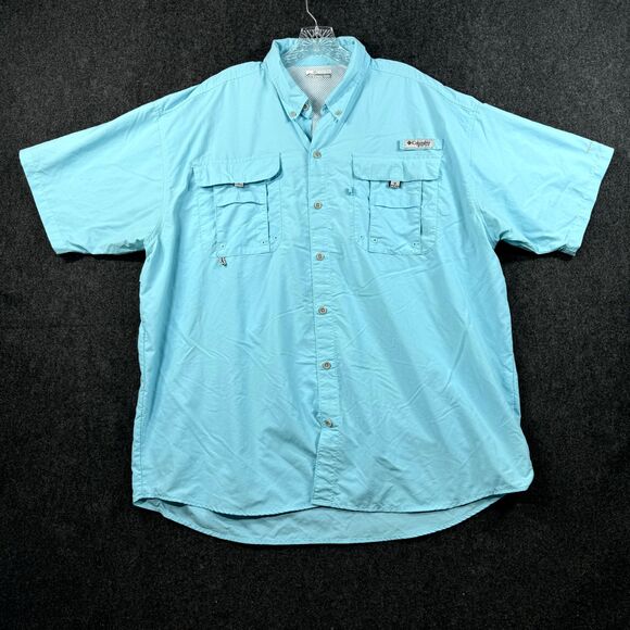 Columbia Other - Columbia PFG Bahama II Shirt Men's Extra Large Blue Fishing Outdoor Nylon Vented